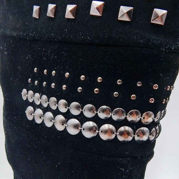 Bearpaw SILVERTHORNE Black Winter Suede Snow Boots Sz 7 Lace Up Insulated - Picture 11 of 14